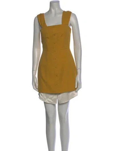 Pre-owned Hellessy Colorblock Pattern Mini Dress In Multi