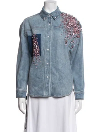 Pre-owned Hellessy Denim Jacket In Blue