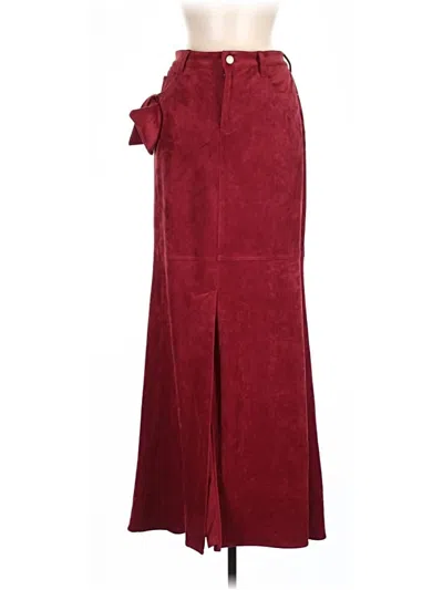 Hellessy Formal Skirt In Burgundy