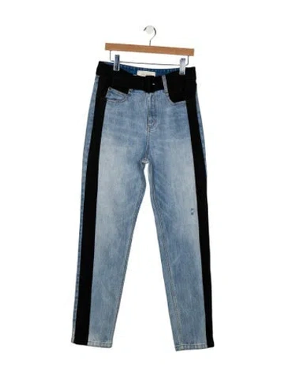 Pre-owned Hellessy High-rise Straight Leg Jeans In Blue