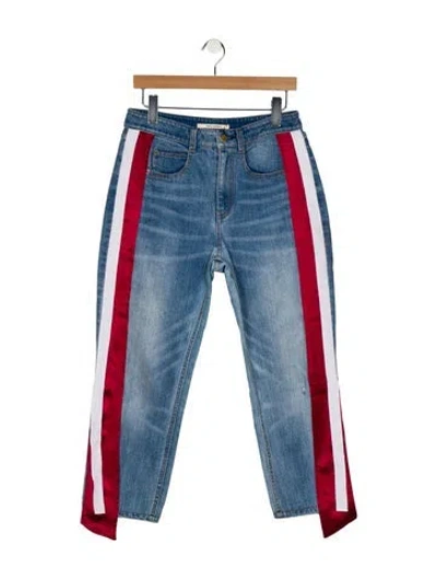 Pre-owned Hellessy High-rise Straight Leg Jeans In Blue