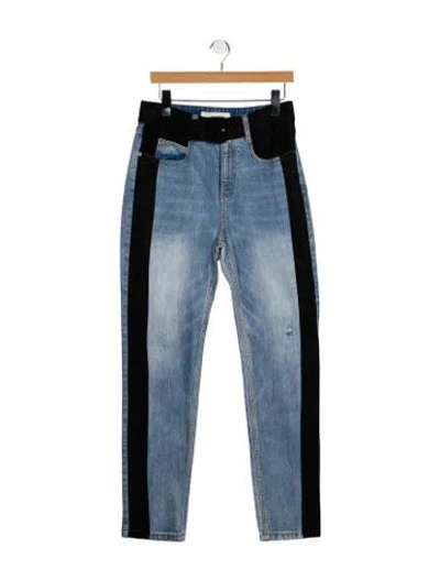 Pre-owned Hellessy High-rise Straight Leg Jeans In Blue