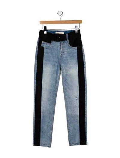 Pre-owned Hellessy High-rise Straight Leg Jeans In Blue