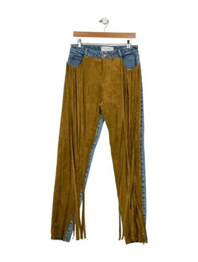 Pre-owned Hellessy High-rise Straight Leg Jeans In Multi