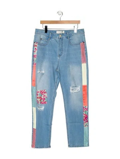 Pre-owned Hellessy High-rise Straight Leg Jeans W/ Tags In Blue