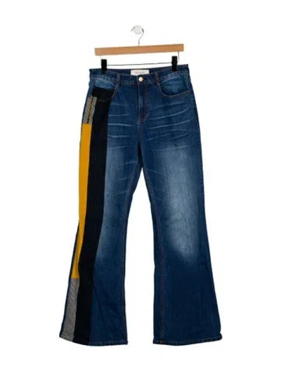 Pre-owned Hellessy High-rise Wide Leg Jeans In Blue