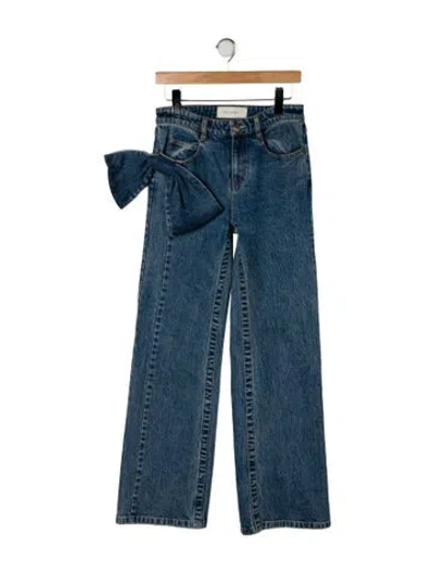 Pre-owned Hellessy High-rise Wide Leg Jeans In Blue