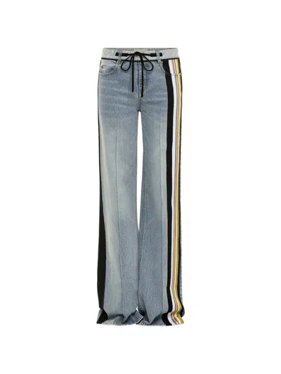 Hellessy Karsh Striped Jeans In Blue