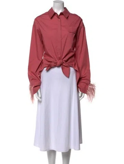 Pre-owned Hellessy Long Sleeve Blouse In Pink