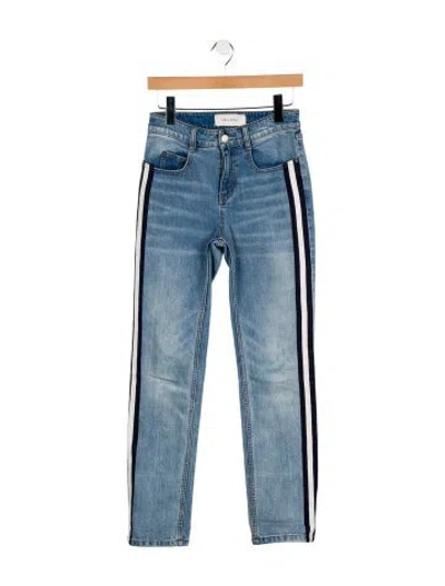 Pre-owned Hellessy Mid-rise Straight Leg Jeans In Blue