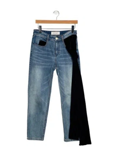 Pre-owned Hellessy Mid-rise Straight Leg Jeans In Blue