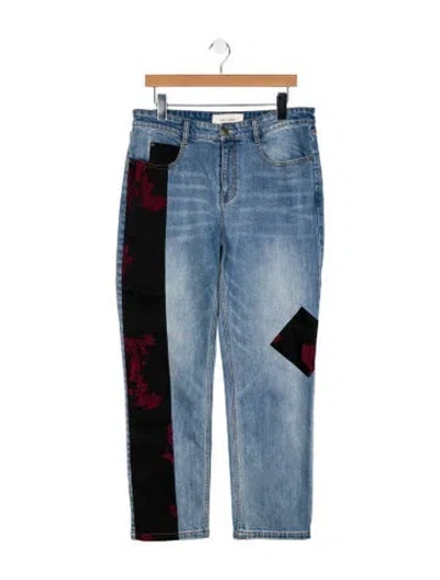 Pre-owned Hellessy Mid-rise Straight Leg Jeans In Blue