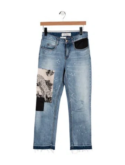 Pre-owned Hellessy Mid-rise Straight Leg Jeans In Blue