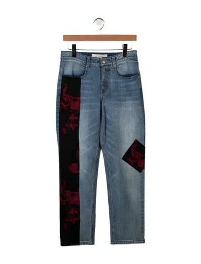 Pre-owned Hellessy Mid-rise Straight Leg Jeans In Blue