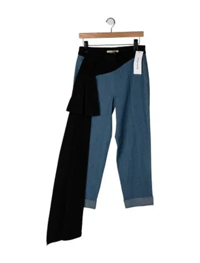Pre-owned Hellessy Mid-rise Straight Leg Jeans In Blue