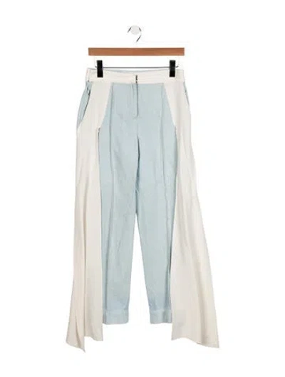 Pre-owned Hellessy Mid-rise Straight Leg Jeans In Blue