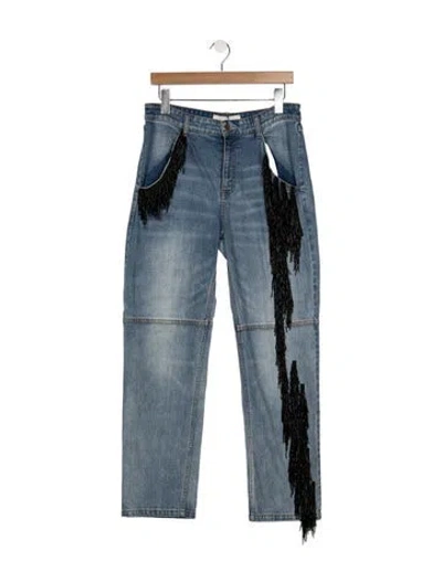 Pre-owned Hellessy Mid-rise Straight Leg Jeans W/ Tags In Blue