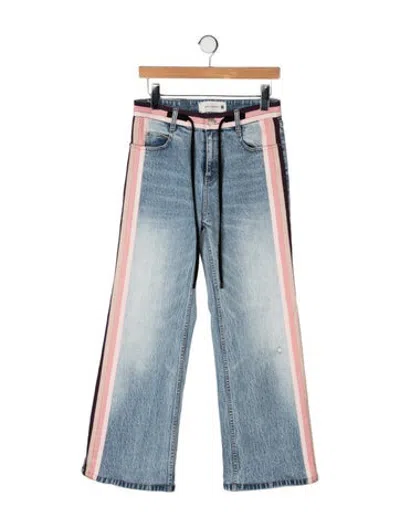 Pre-owned Hellessy Mid-rise Wide Leg Jeans In Blue