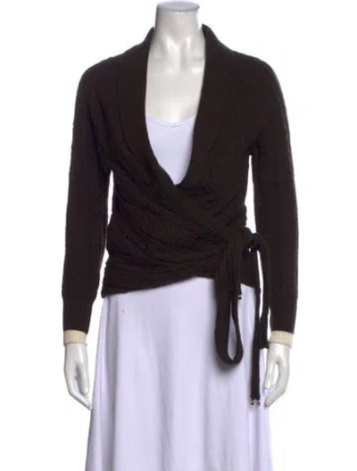 Pre-owned Hellessy Open Front Sweater In Black