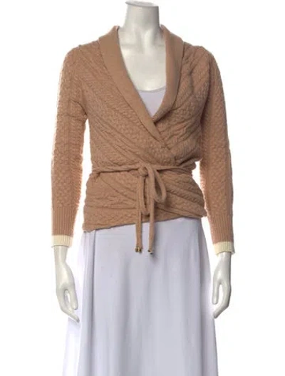 Pre-owned Hellessy Open Front Sweater In Neutrals