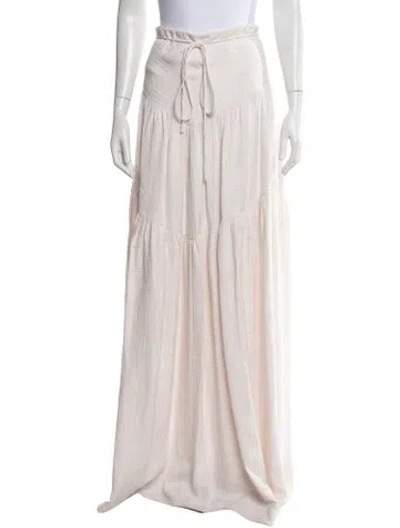 Pre-owned Hellessy Patterned Long Skirt In Pink
