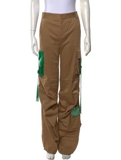 Pre-owned Hellessy Patterned Wide Leg Pants In Neutrals