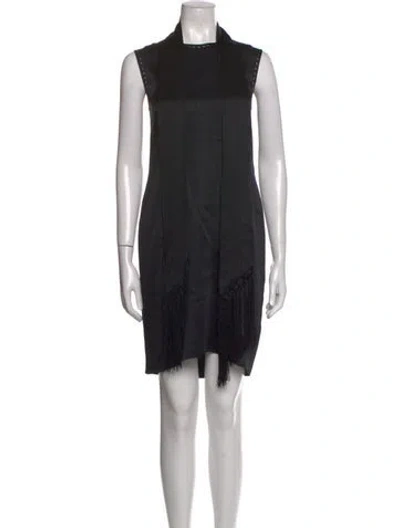 Pre-owned Hellessy Printed Mini Dress In Black