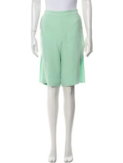 Pre-owned Hellessy Silk Knee-length Shorts In Green