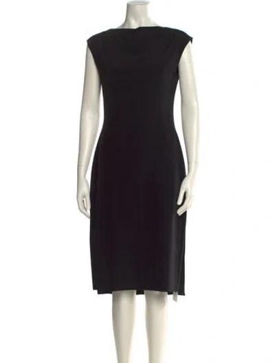 Pre-owned Hellessy Silk Midi Length Dress In Black