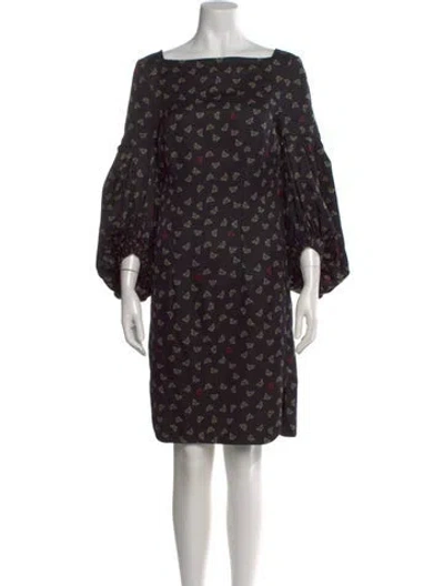 Pre-owned Hellessy Silk Midi Length Dress In Black