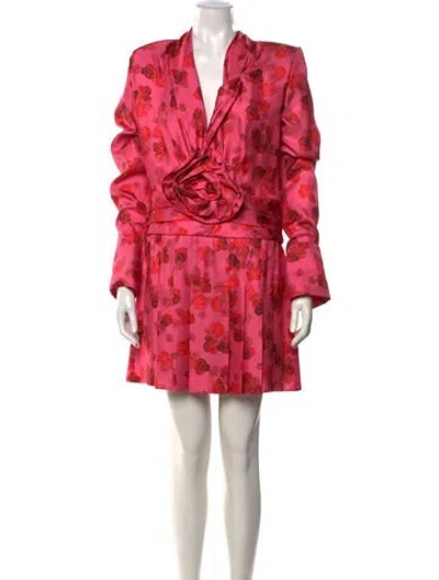 Pre-owned Hellessy Silk Mini Dress In Pink