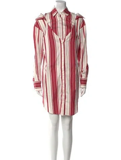 Pre-owned Hellessy Silk Mini Dress In Red