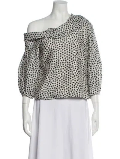 Pre-owned Hellessy Silk Patterned Top In Multi