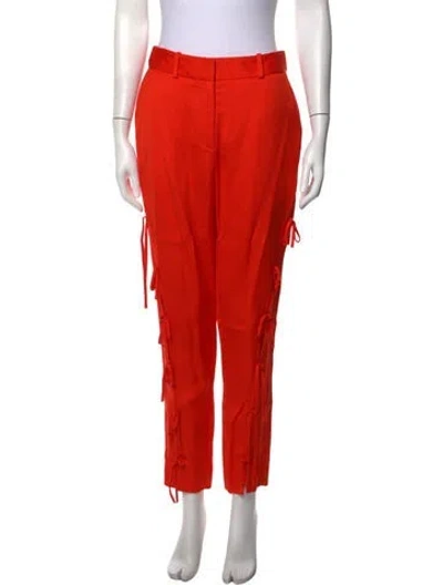 Pre-owned Hellessy Straight Leg Pants In Orange
