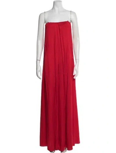 Pre-owned Hellessy Strapless Jumpsuit In Red