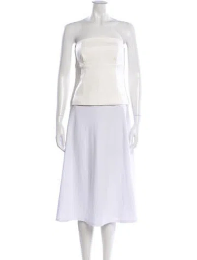 Pre-owned Hellessy Strapless Top In White