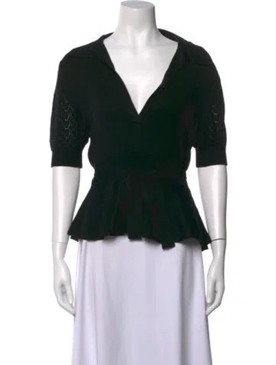 Pre-owned Hellessy V-neck Sweater In Black