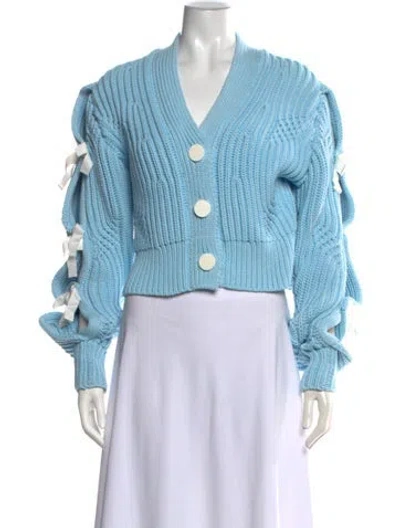 Pre-owned Hellessy V-neck Sweater In Blue