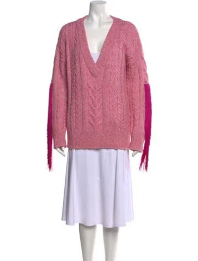Pre-owned Hellessy V-neck Sweater In Pink
