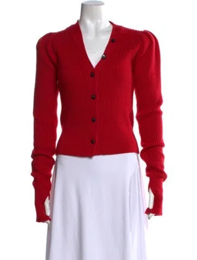 Pre-owned Hellessy V-neck Sweater In Red