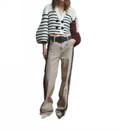 Hellessy Walter Straight Leg Jeans In Beige Wash / Beige