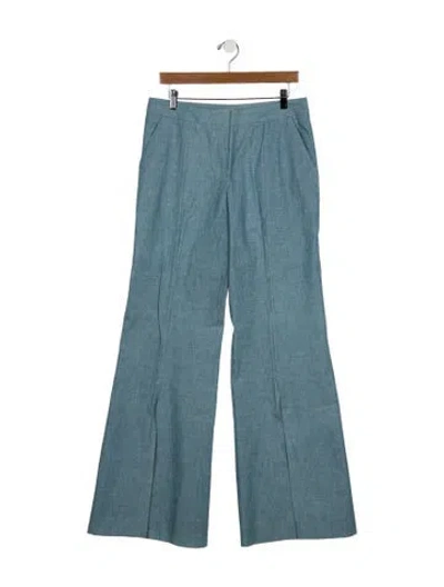 Pre-owned Hellessy Wide Leg Pants In Blue