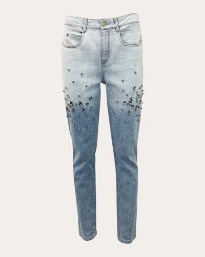 Hellessy Women's Creed Crystal Jeans In Blue