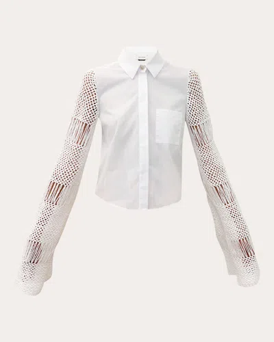 Hellessy Women's Lazaro Crochet Shirt In White