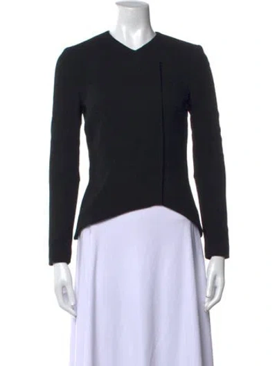 Pre-owned Hellessy Wool V-neck Top In Black