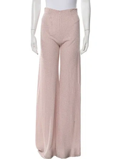 Pre-owned Hellessy Wool Wide Leg Pants In Pink