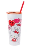 Hello Kitty 22-ounce Tumbler With Straw In White