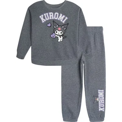Hello Kitty Kids'  2-piece Sweatshirt And Joggers Set In Gray