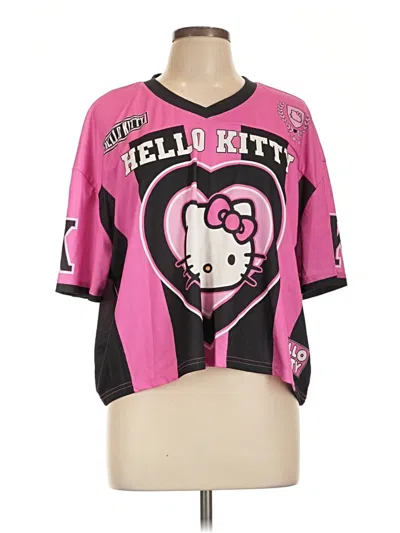 Pre-owned Hello Kitty 3/4 Sleeve T-shirt In Pink