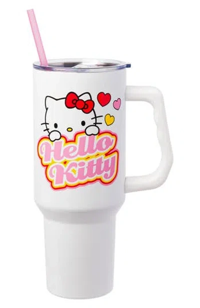 Hello Kitty 40-ounce Straw Tumbler In White